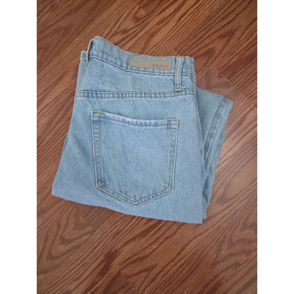 Cello Women Light Wash High Rise Wide Leg Denim Jeans Size 7 AB18316RS-SLT‎